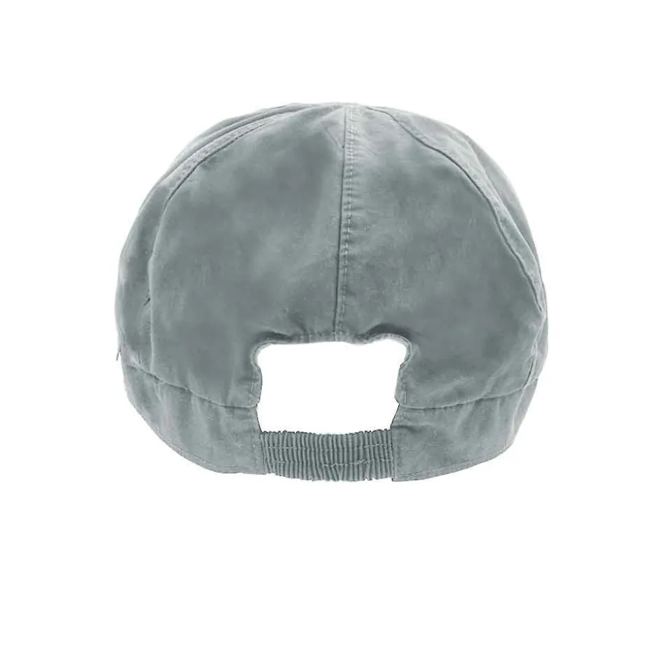 GOTS MINI-Cap, Waschoptik Gummiriegel, Futter, UV 30