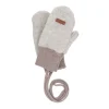 GOTS MINI-Handschuhe, Daumen Wollfleece, kbT, Strickbund