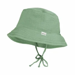 GOTS MINI-Hut, Bindeband Musselinstoff, Futter