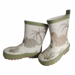 Gummistiefel Dinosaurier Fotoprint, gepatcht, Reflekt 3M, Jerseyfutter