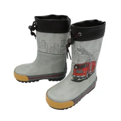 Gummistiefel Feuerwehr Fotoprint, gepatcht, Reflekt 3M, Jerseyfutter
