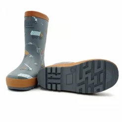 Gummistiefel "Baustelle" AO Print, Reflekt Patch 3M, Winterfutter