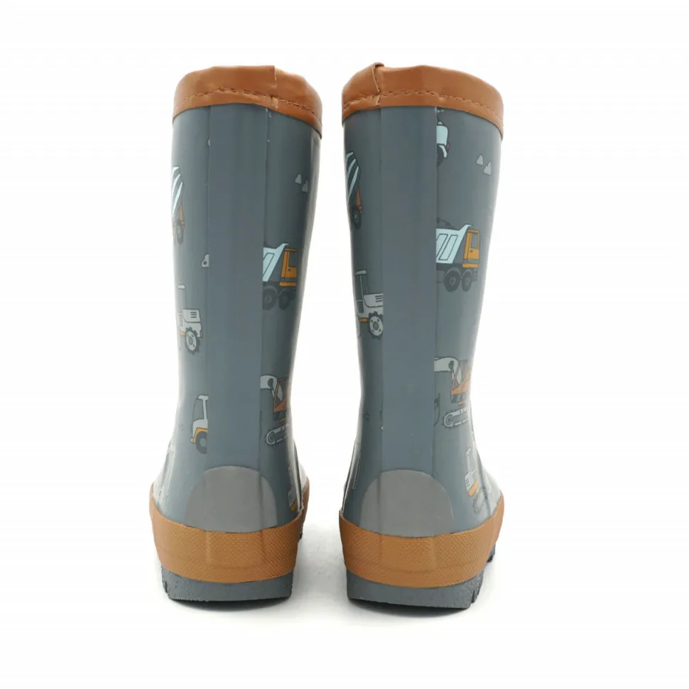 Gummistiefel "Baustelle" AO Print, Reflekt Patch 3M, Winterfutter