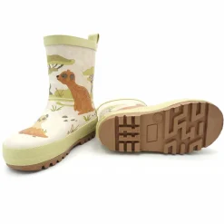 Gummistiefel "Erdmännchen", Jerseyfutter, Fotoprint, Reflekt 3M