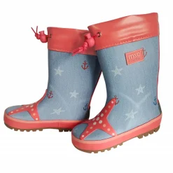 Gummistiefel Seestern Stulpe, Jerseyfutter, Fotoprint, Reflekt 3M