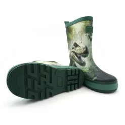 Gummistiefel T-Rex Jerseyfutter, Fotoprint, Reflekt 3M