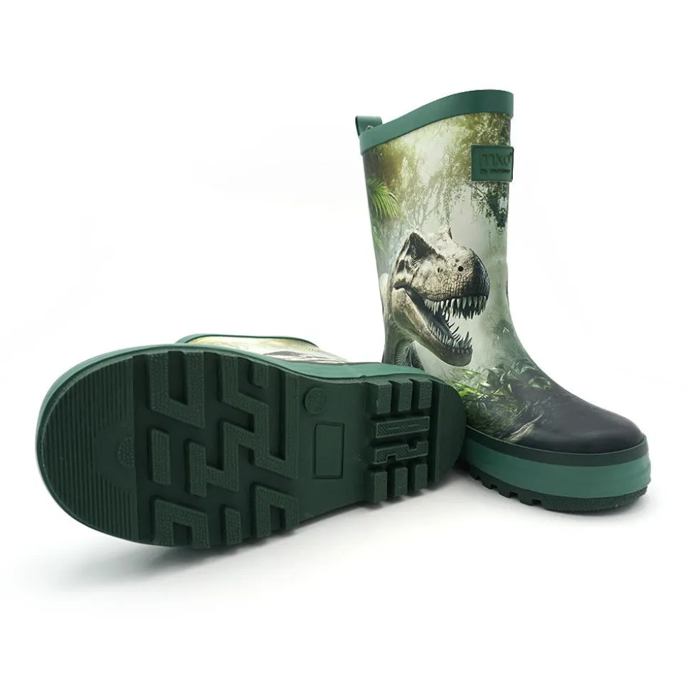 Gummistiefel T-Rex Jerseyfutter, Fotoprint, Reflekt 3M