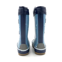 Gummistiefel Wal Stulpe, Jerseyfutter, Fotoprint, Reflekt 3M