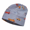 KIDS BOY-Beanie Autos Jersey bedruckt