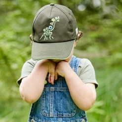 KIDS BOY-Cap Dino, puff print Klettverschluß, UV 50