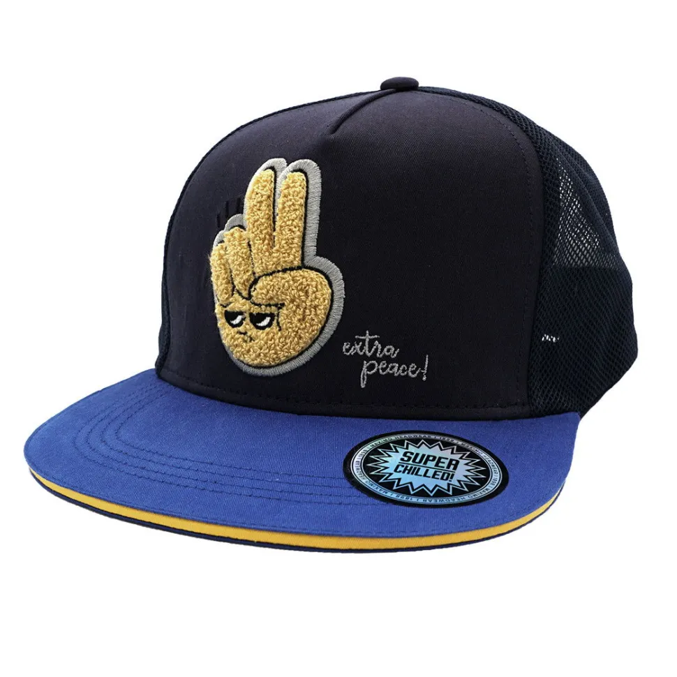 KIDS BOY-Cap Terry Peace Netz hinten, snap-back Verschluß