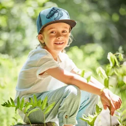 KIDS BOY-Cap T-Rex Skelett snap-back Verschluß