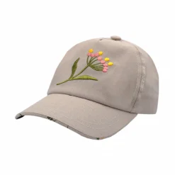 KIDS GIRL-Cap Blume Futter, Klettverschluß, UV 30