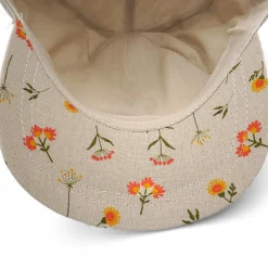 KIDS GIRL-Cap Blume Futter, Klettverschluß, UV 30