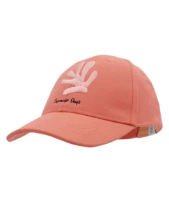 KIDS GIRL-Cap, "coral" Klettverschluß