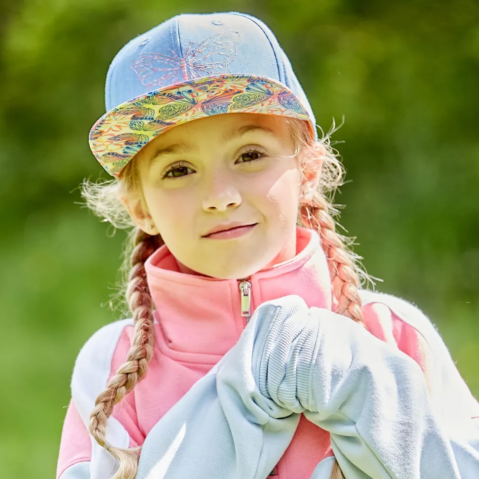 KIDS GIRL-Cap Schmetterling snap-back Verschluß