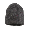 KIDS-Beanie, Effektgarn Jerseyfutter, breiter Umschlag
