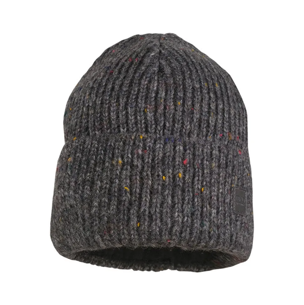 KIDS-Beanie, Effektgarn Jerseyfutter, breiter Umschlag