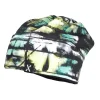 KIDS-Beanie, middle, Jersey bedruckt, gerautes Jerseyutter