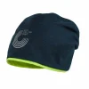 KIDS-Beanie reversible Jersey melange/neon, Reflectdeko