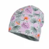 KIDS-Beanie, reversible Jersey bedruckt/uni , Futter, UV 50