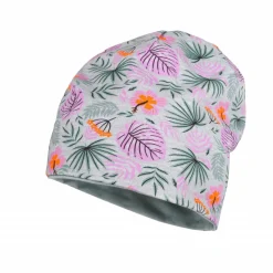 KIDS-Beanie, reversible Jersey bedruckt/uni , Futter, UV 50