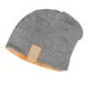KIDS-Beanie, reversible Neon-Jersey, Reflect Label