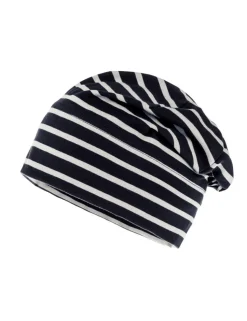 KIDS-Mütze mit Umschlagrand Ringeljersey, Basicfarben, UV 50