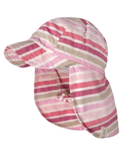 KIDS-Schildmütze, Nackenschutz Streifen, Bindeband, Futter, UV 15