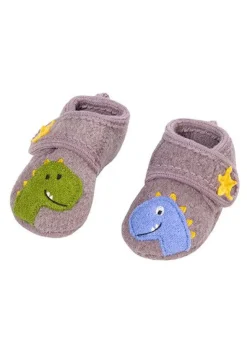 Lauflernschuhe, "Dinosaurier" Anti-Rutsch-Sohle, Klettverschluß