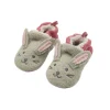 Lauflernschuhe, "Hase", Kunstfellfutter, Anti-Rutsch-Sohle,
