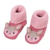 Lauflernschuhe, "Reh" Anti-Rutsch-Sohle, Strickbund