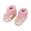 Lauflernschuhe Reh Anti-Rutsch-Sohle, Strickbund