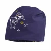 MINI BOY-Beanie, "space dino" reversible, Jersey bedruckt, glow in the dark