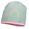 MINI GIRL-Beanie middle, Kontrastrand, Jersey Uni, Deko, UV 50