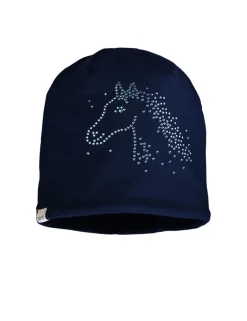 MINI GIRL-Beanie, "horse" Studs, Vollfutter