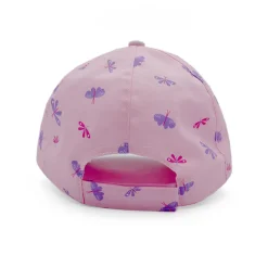 MINI GIRL-Cap butterfly Futter, Klettverschluß, UV 15