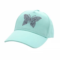 MINI GIRL-Cap Schmetterling Studs, Klettverschluß