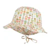 MINI GIRL-Hut, "Retroblume" Bindeband, Futter, UV 15