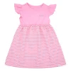 MINI GIRL-Kleid, Jersey Streifen Webstoff bedruckt
