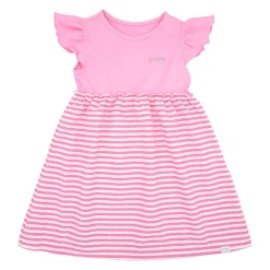 MINI GIRL-Kleid, Jersey Streifen Webstoff bedruckt