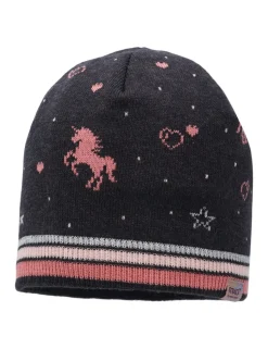 MINI GIRL-Mütze, randlos Jacquard, Einhorn