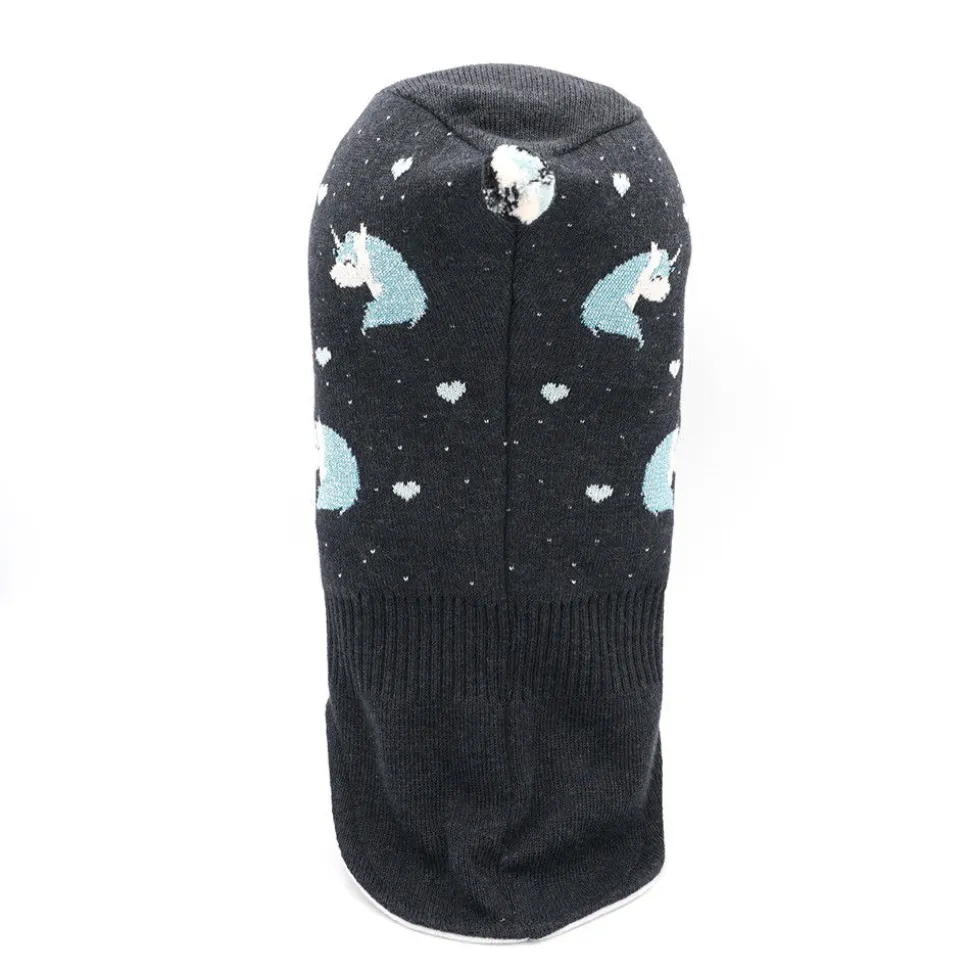 MINI GIRL-Schlupfmütze Jacquard Einhorn