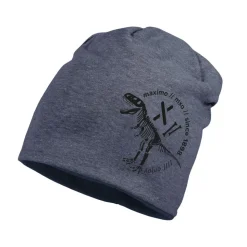 MINI-Beanie, Jersey-Melange gerautes Jersey-Futter