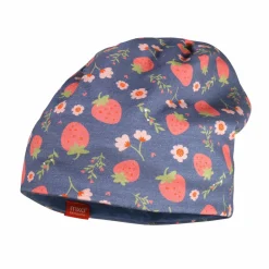 MINI-Beanie, reversible,Futter uni/Druck, UV 50