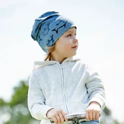 MINI-Beanie, reversible,Futter Jersey bedruckt, uni/Druck, UV 50