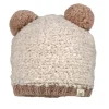 MINI-Mütze, 2 Pompons Teddyoptik, Jerseyfutter