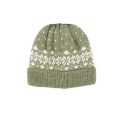 MINI-Mütze, Umschlag Norwegerjacquard, Futter