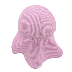 MINI-Schildmütze, Streifen Nackenschutz, Futter, Bindeband, UV 30