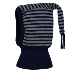 MINI-Schlupfmütze, Zipfel Strick Ringel, doppelt, Windstopper